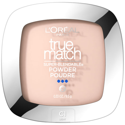 L’Oréal Paris True Match Super-Blendable Oil Free Makeup Powder, Packaging May Vary, Alabaster, 0.33 oz.