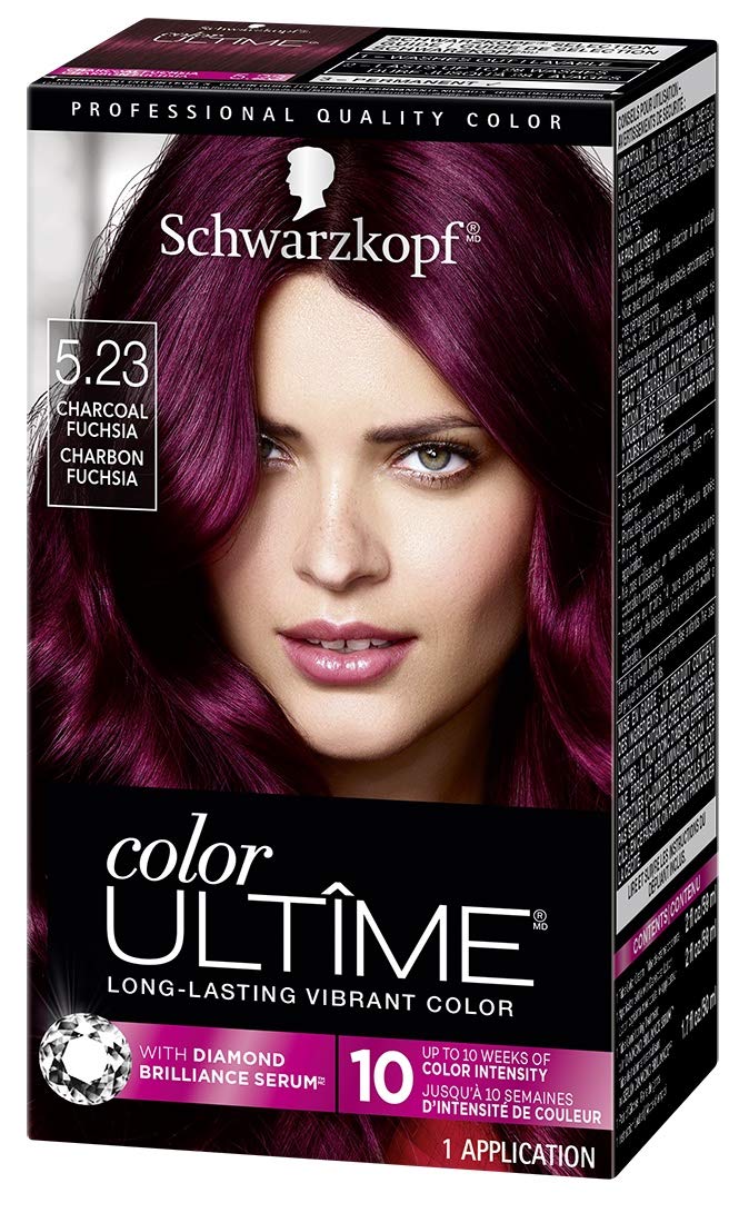 Schwarzkopf Color Ultime Permanent Hair Color Cream, 5.23 Charcoal Fuchsia, 1 Count