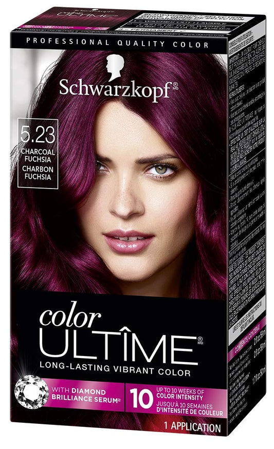 Schwarzkopf Color Ultime Permanent Hair Color Cream, 5.23 Charcoal Fuchsia, 1 Count