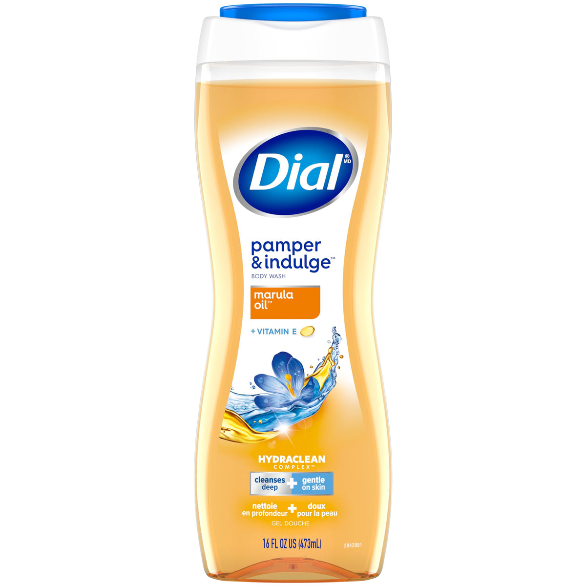 Dial Marula Oil Nourishing Body Wash, 473ml, Dermatologist Tested, Free from Silicones, Parabens, Phthalates, SLES/SLS, Pack of 1