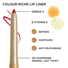 L’Oréal Paris Colour Riche Lip Liner, Au Naturale, 0.0070-ounce