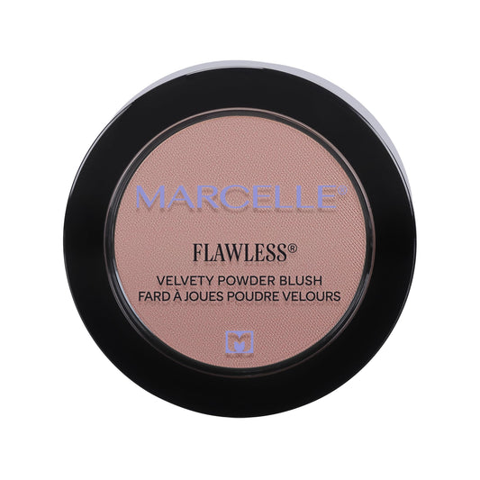 Marcelle Flawless Velvety Powder Blush, Coral, Talc-Free, Natural Healthy Glow, Smooth, Velvety Texture, Hypoallergenic, Fragrance-Free, Cruelty-Free, Paraben-Free, 3 g