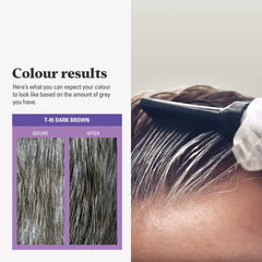 Just For Men Touch of Gray, Hair Color for Men with Comb Applicator for Easy Application, Great for a Salt and Pepper Look - Dark Brown, T-45, Pack of 1