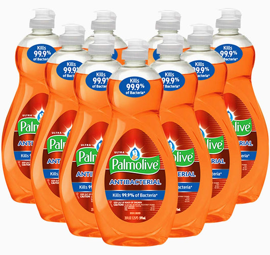 Palmolive Ultra Antibacterial Orange Dish Liquid, 20 Oz. (Pack of 9)