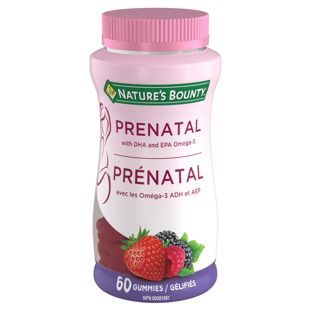 NATURE'S BOUNTY Prenatal With DHA & EPA Omega-3, Helps Reduce Risk Of Neural Tube Defects, 270 g