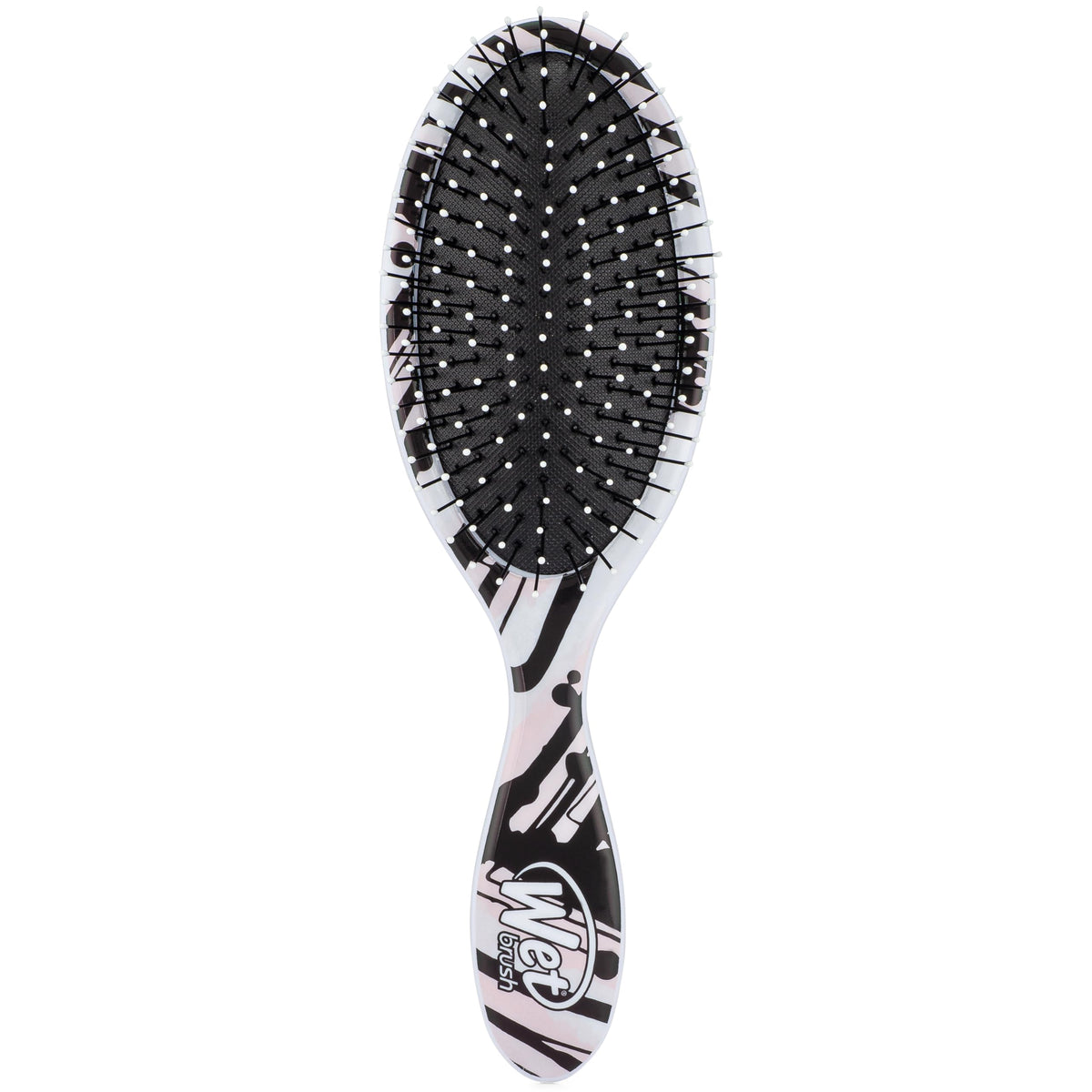 Wet Brush Watercolor Motif Original Detangler - Pink Lines - Ultra-Soft IntelliFlex Bristles - Detangling Brush Glides Through Tangles (Wet Dry & Damaged Hair) - Women & Men