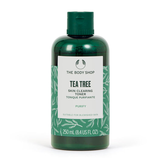 The Body Shop Tea Tree Oil Toner 250ml | Skin Clearing Facial Toner for Oily Skin | Pore Minimizer & Mattifying Face Tea Tree Oil