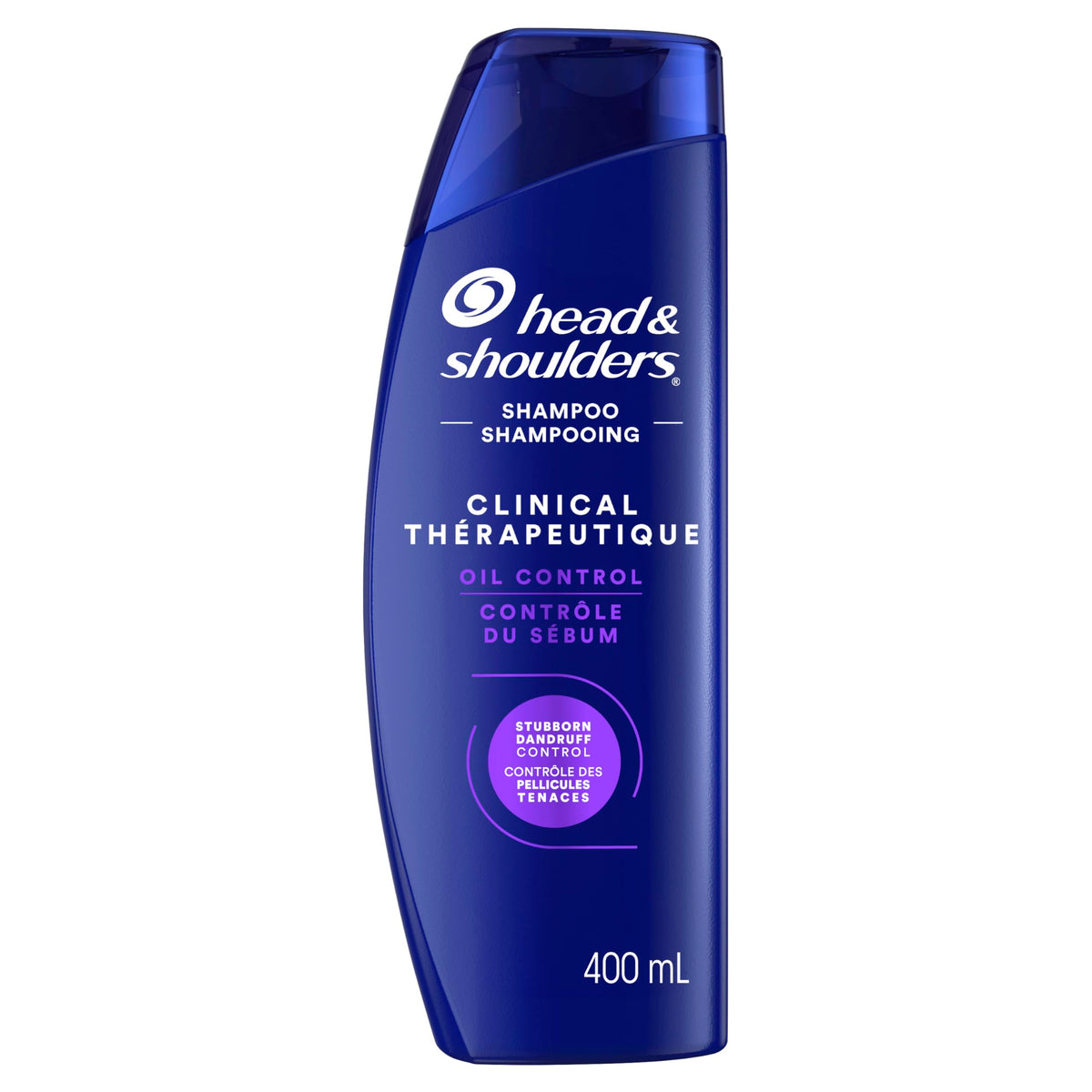 Head & Shoulders Clinical Oil Control Shampoo, for Stubborn Dandruff, 400 mL