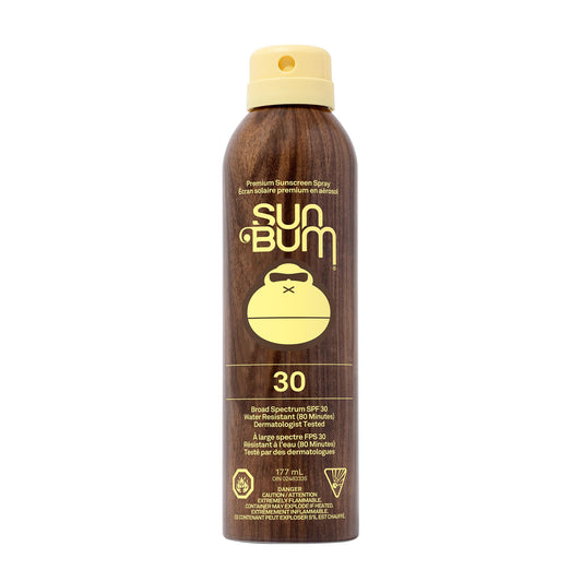 Sun Bum Original SPF 30 Sunscreen Spray, Vegan and Reef Friendly (Octinoxate & Oxybenzone Free) Broad Spectrum Moisturizing UVA/UVB Sunscreen with Vitamin E, 6 oz