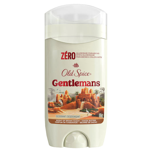 Old Spice GentleMan's Collection Deodorant, Brown Sugar + Cocoa Butter, 24/7 Lasting Freshness, Dry Feel, Gentle on Skin, Aluminum Free, 85g