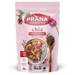 Prana – Organic Whole Black Chia Seeds | Non-GMO, Gluten Free | KETO | Source of Omega-3 & Calcium | High in Fibre| 1kg