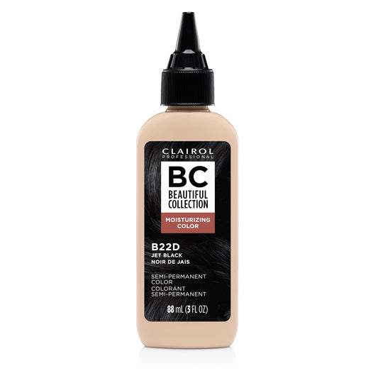 Clairol Professional Beautiful Collection Hair Color, 22D Jet Black, 3 Fl Oz - Packaging May Vary