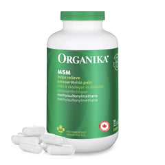 Organika MSM - Joint Support and Inflammation Relief Supplement | Supports Healthier Joints, Bones and Cartilage | Stronger Hair, Skin and Nails | Potent Antioxidant | 1,000mg of MSM - 360 vcaps