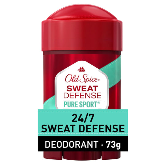 Old Spice Sweat Defense Anti-Perspirant Deodorant for Men, 48 Hour, Pure Sport Plus, 73 g