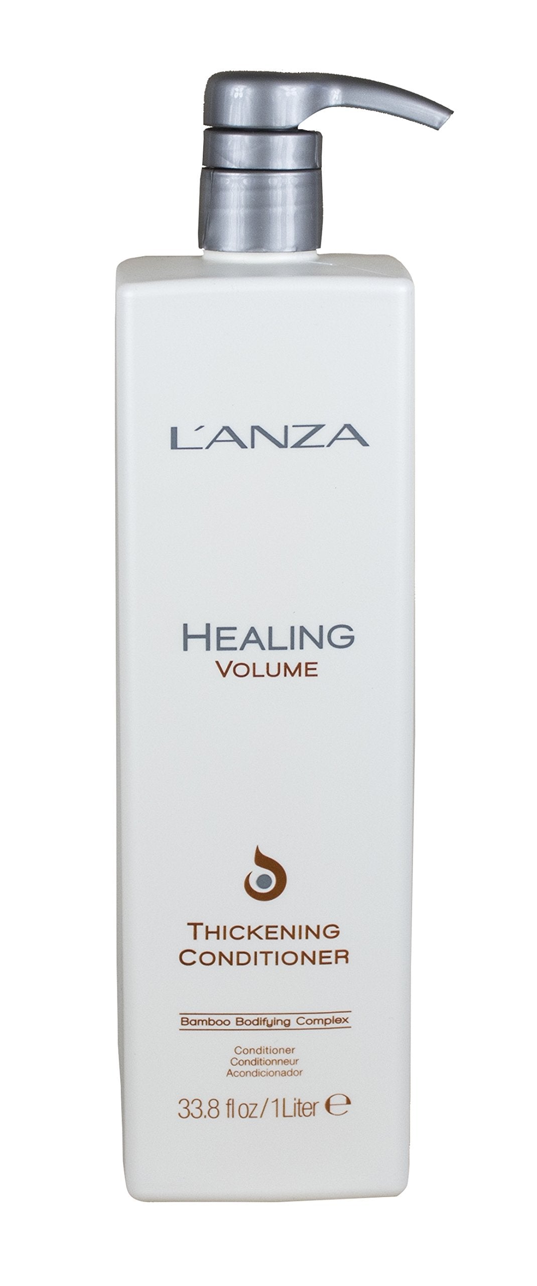 L’ANZA Healing Volume Thickening Conditioner - Boosts Shine, Volume, and Thickness for Fine and Flat Hair, Rich with Bamboo Bodifying Complex and Keratin (1L)