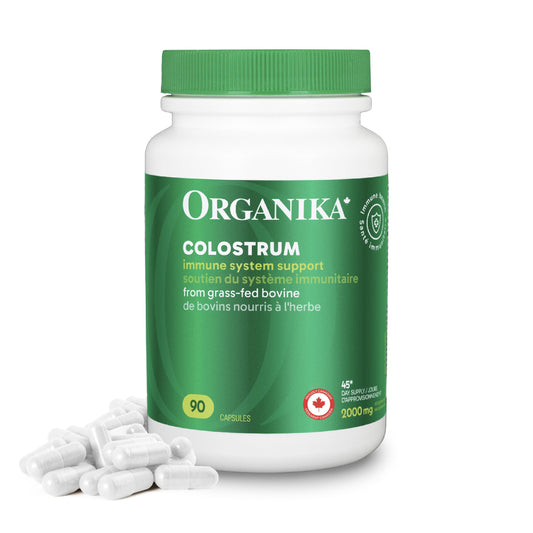 Organika Colostrum (Bovine)- Immune Support, Grass-Fed- 90caps