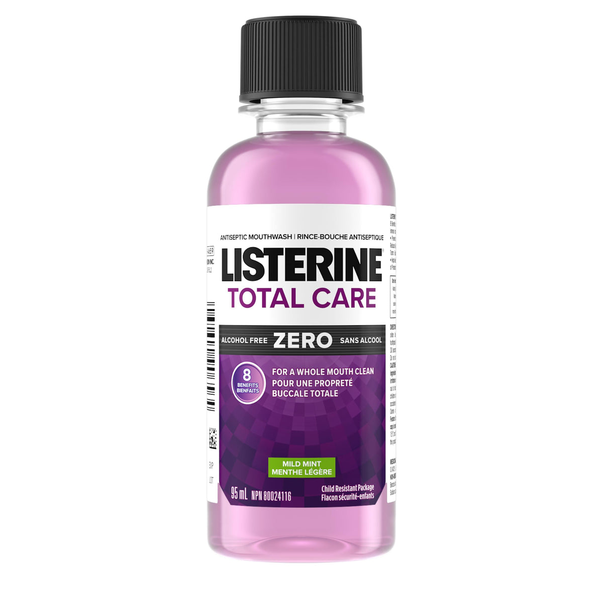 Listerine Total Care Zero Antiseptic Mouthwash, Mild Mint, 95mL