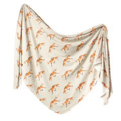 Large Premium Knit Baby Swaddle Receiving Blanket Swift by Copper Pearl