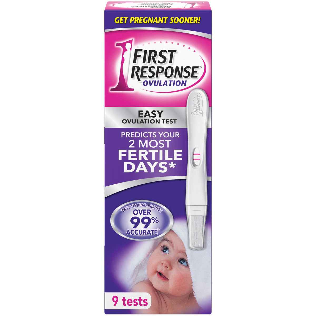 First Response Easy Ovulation Test Sticks, 9 Tests