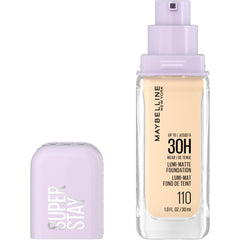 Maybelline New York Super Stay Lumi Matte Foundation, Up to 30H Wear, Luminous Matte, Buildable Coverage, Amino Acids, 110, 30 ml