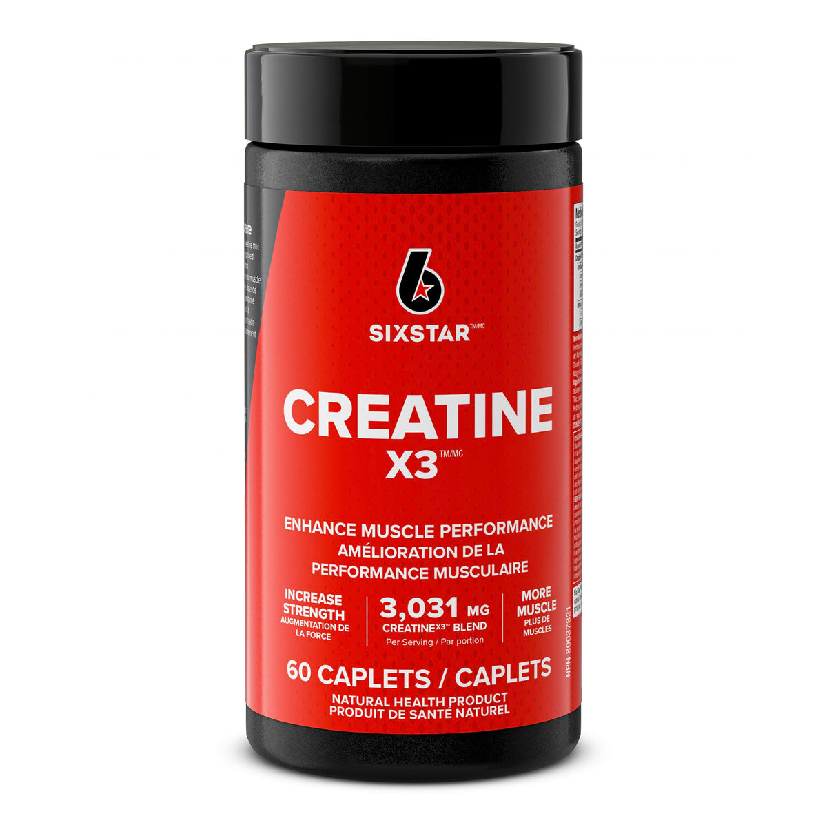 Six Star X3 Creatine Monohydrate Capsules - Pre & Post Workout Creatine Blend with Amino Acids for Men & Women - Muscle Builder, Muscle Recovery & Energy Boosting Supplement - 60 Count