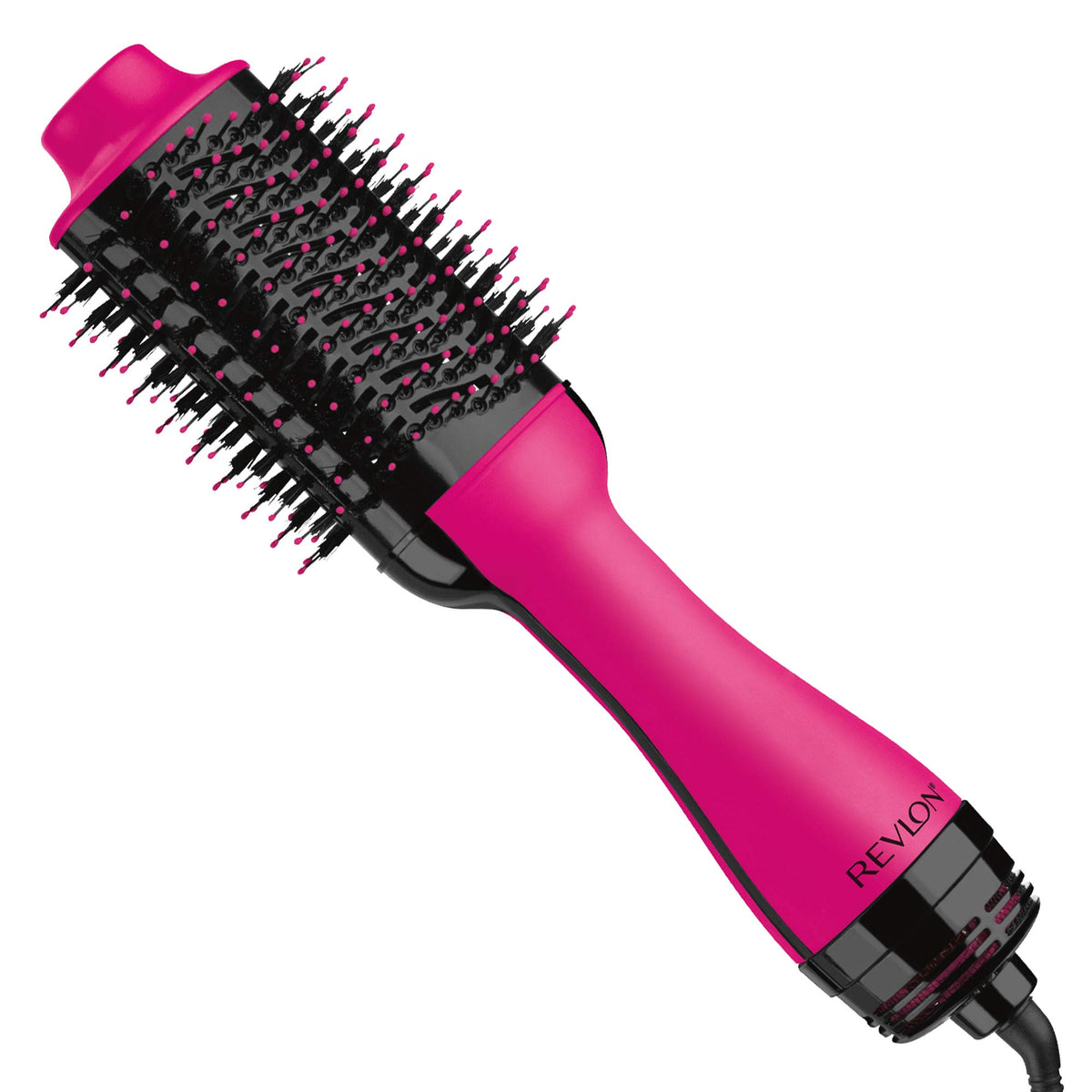 Revlon RVDR5222FPNK One-Step™ Volumizer and Ionic Hair Dryer with Advanced Ionic Technology™, Hot Air Brush, Less Frizz, Multiple Heat Settings, Pink
