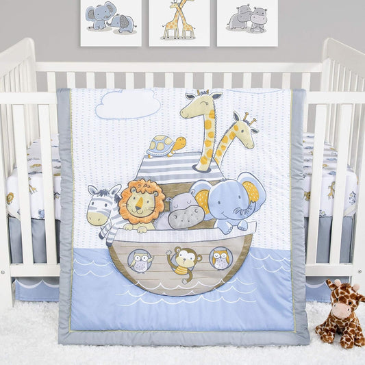 Noah's Ark 4 Piece Crib Bedding Set by Sammy & Lou, Noahs Ark (55398)
