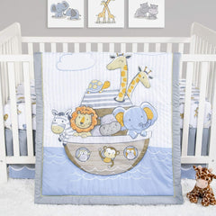 Noah's Ark 4 Piece Crib Bedding Set by Sammy & Lou, Noahs Ark (55398)