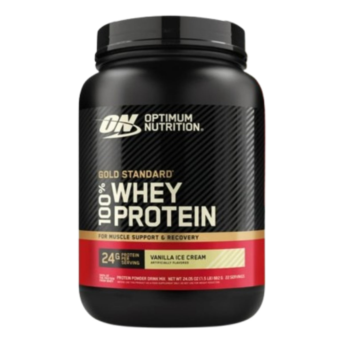 Optimum Nutriti 100% Gold Standard Whey, 1.5Lb Vanilla Ice Cream