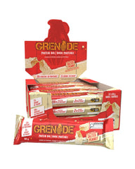 Grenade High Protein, Low Sugar Bar - White Chocolate Salted Peanut, 12 x 60 g (Packaging May Vary)
