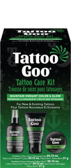 Tattoo Goo Aftercare Kit Includes Cleansing Soap, Tattoo Balm, and Renew Lotion, Tattoo Care for Color Enhancement + Quick Healing - Vegan, Cruelty-Free, Petroleum-Free, Tattoo Artist Gifts (3 Piece Set)