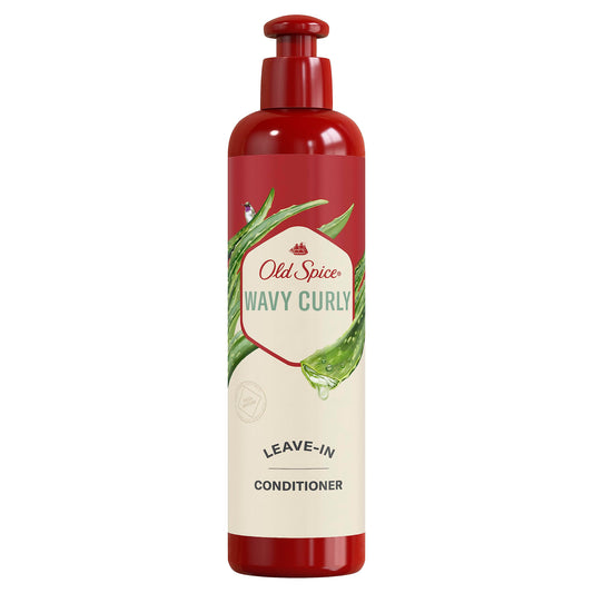 Old Spice Wavy Curly Leave-In Conditioner with Aloe & Avocado Oil, 252 mL