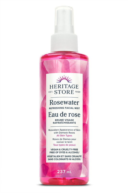 HERITAGE STORE Rosewater Facial Mist, 237 ML