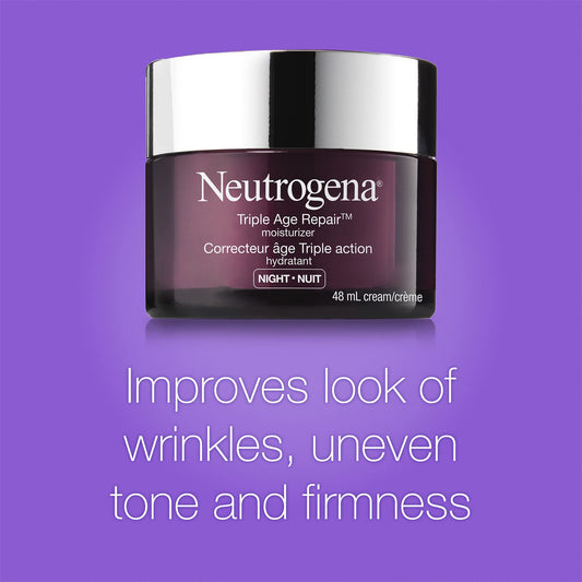 Neutrogena Night Cream, Triple Age Repair, Tone, and Firmness, 48 mL