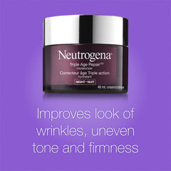 Neutrogena Night Cream, Triple Age Repair, Tone, and Firmness, 48 mL