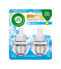 AirWick Plug In Scented Oil , Crisp Breeze, Infused with Natural Essential Oils (2 x 20ml)