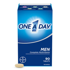 One A Day Multivitamin for Men - Daily Vitamins For Men - Men's Multivitamin With Vitamin A, Vitamin C, Vitamin D and Zinc for Immune Support, Vitamin E, B12, Magnesium, Lycopene Calcium, 90 tablets