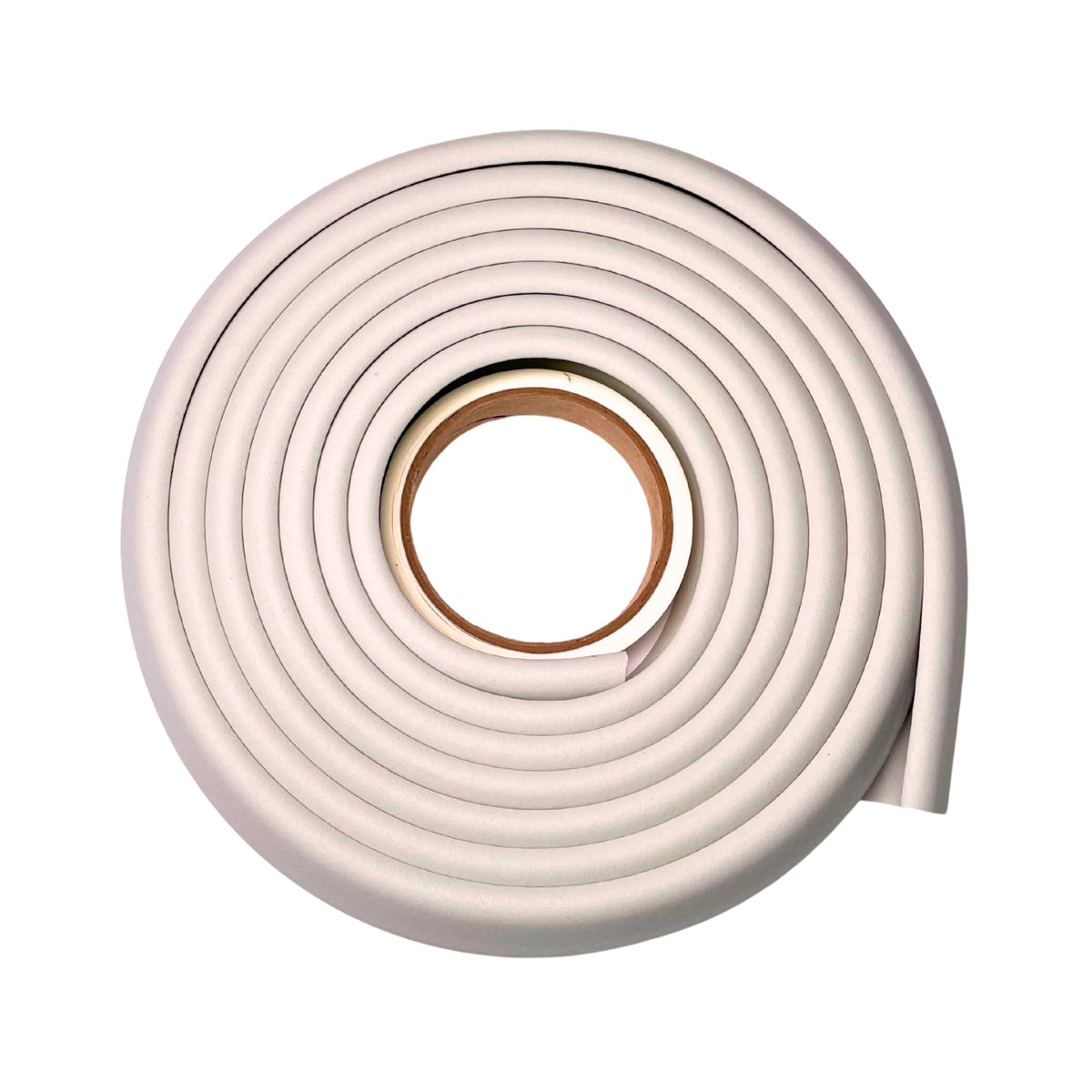 Cardinal Gates EC Edge Cushion for Baby Proofing - Edge Corner Protector Soft Foam Strip for Baby Safety – Guard Against Child Injury on Desk, Table, Bed - 12 Feet of Padding - Made in USA – Ivory