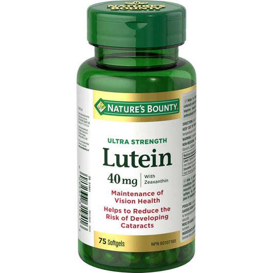 NATURE'S BOUNTY Lutein, Ultra Strength, Supports Eye Health In Conditions Like Cataracts & Age-related Macular Degeneration, Reduces Risk Of Cataracts, Improves Macular Pigment Optical Density, 53 g