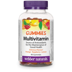 Webber Naturals Multivitamin Gummy, 90 Gummies, For the Maintenance of Good Health and Antioxidant Support, Vegetarian