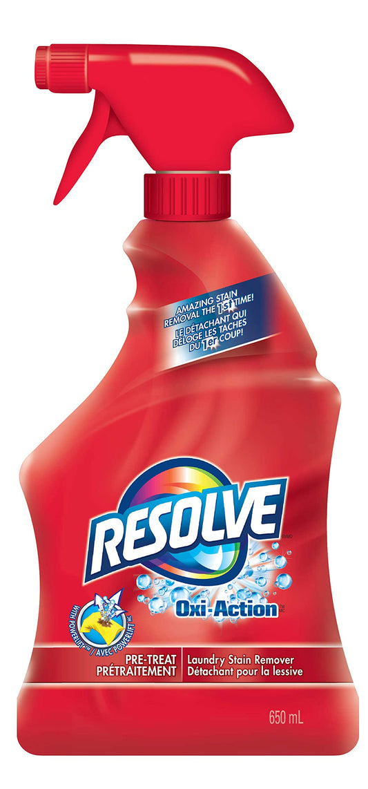 Resolve Oxi-Action, Laundry Stain Remover, Pre-Treat Trigger, 650 ml