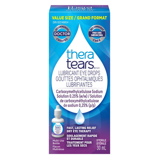 Thera Tears Lubricating Eye Drops for Dry Eyes - 30 ml - Fast, Lasting Eye Treatment
