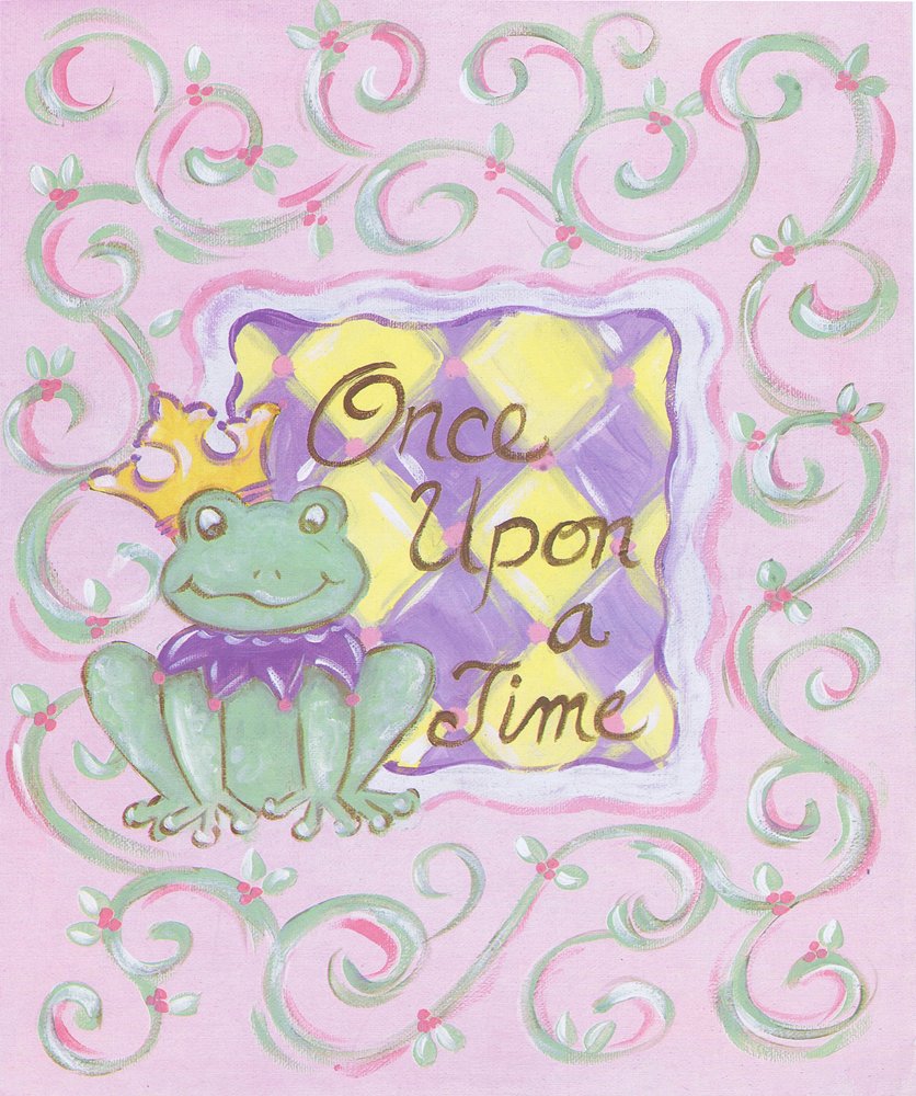 The Kids Room by Stupell Once Upon a Time Frog Prince Rectangel Wall Plaque