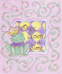 The Kids Room by Stupell Once Upon a Time Frog Prince Rectangel Wall Plaque