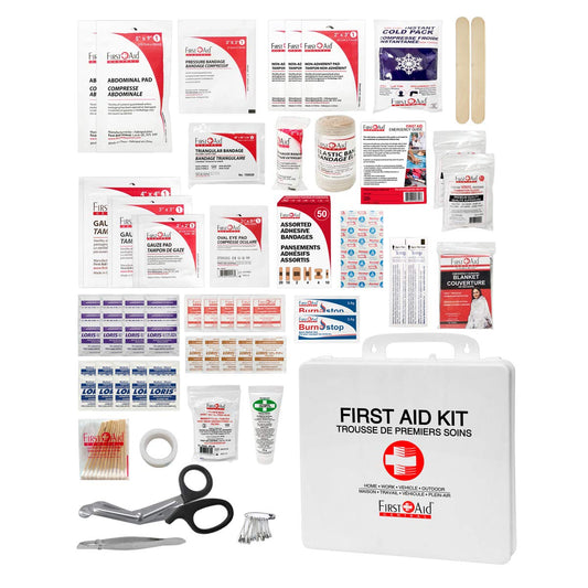First Aid Central AZ-APFAKP All-Purpose Emergency First Aid Kit For Home, Work, and Travel, 145 Pieces