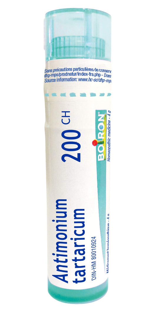Antimonium tartaricum 200ch,Boiron homeopathic medicine, 4g