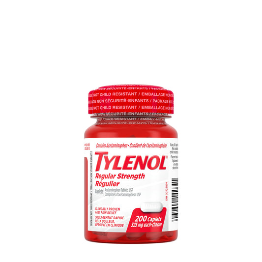 Tylenol Regular Strength 325mg Caplets 200 count