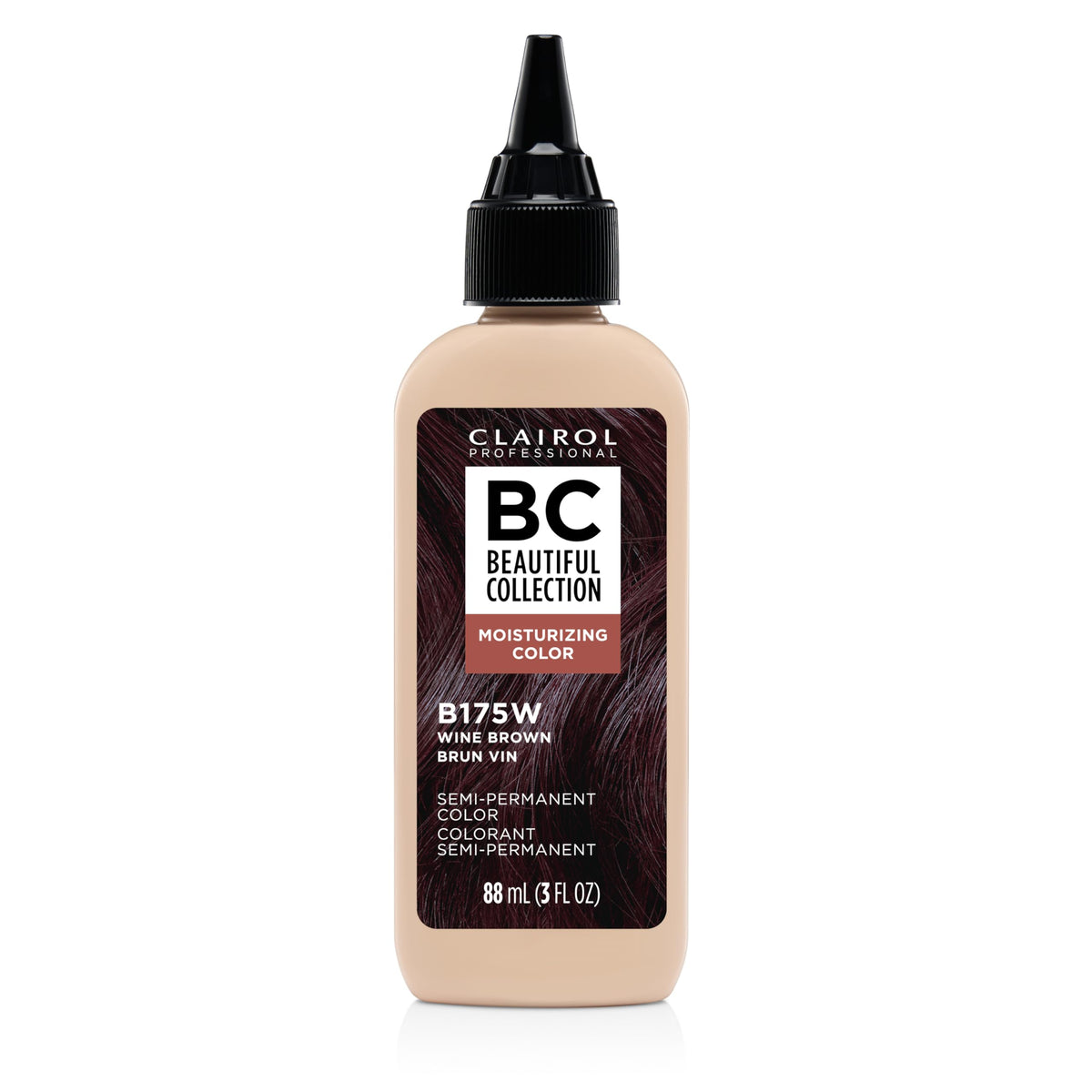 Clairol Professional Beautiful Collection Hair Color, 175W Wine Brown, 3 Fl Oz - Packaging May Vary