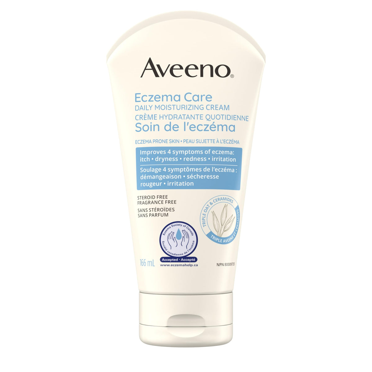 Aveeno Eczema Care Moisturizing Cream - Itchy Skin, Dry Skin, Sensitive Skin, Skin Treatment - Fragrance Free, 166mL