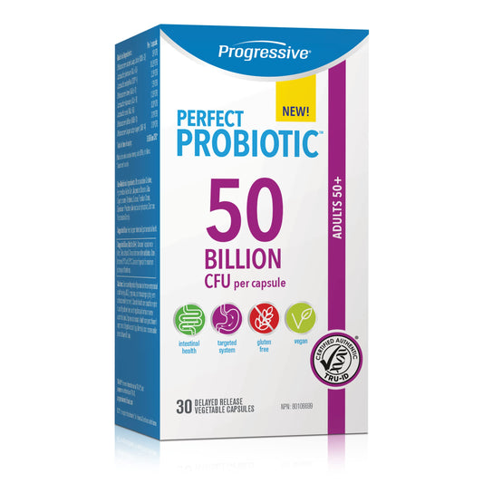 Progressive Perfect Probiotic Adult 50+ 50B, 30 Count